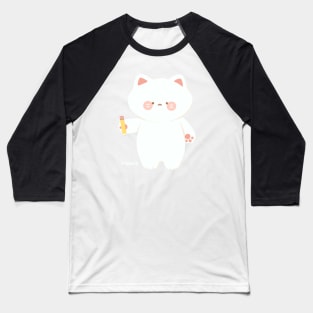 Drawing Cat Baseball T-Shirt